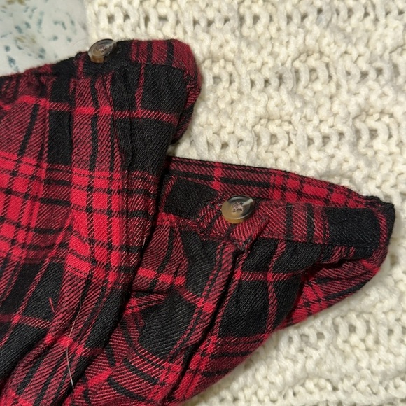 Time and Tru red and black plaid dress size XLarge - Picture 3 of 8